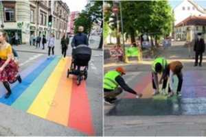 Kovos dėl vaivorykštinės perėjos kelia vis daugiau aistrų: pasipylus kaltinimams paaiškino, ką ji reiškia