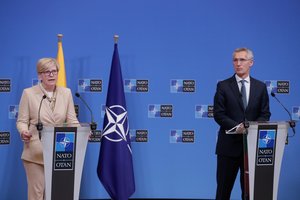 Po susitikimo nuaidėjus griežtai NATO generalinio sekretoriaus žinutei – I. Šimonytės žodžiai apie Lietuvos saugumą