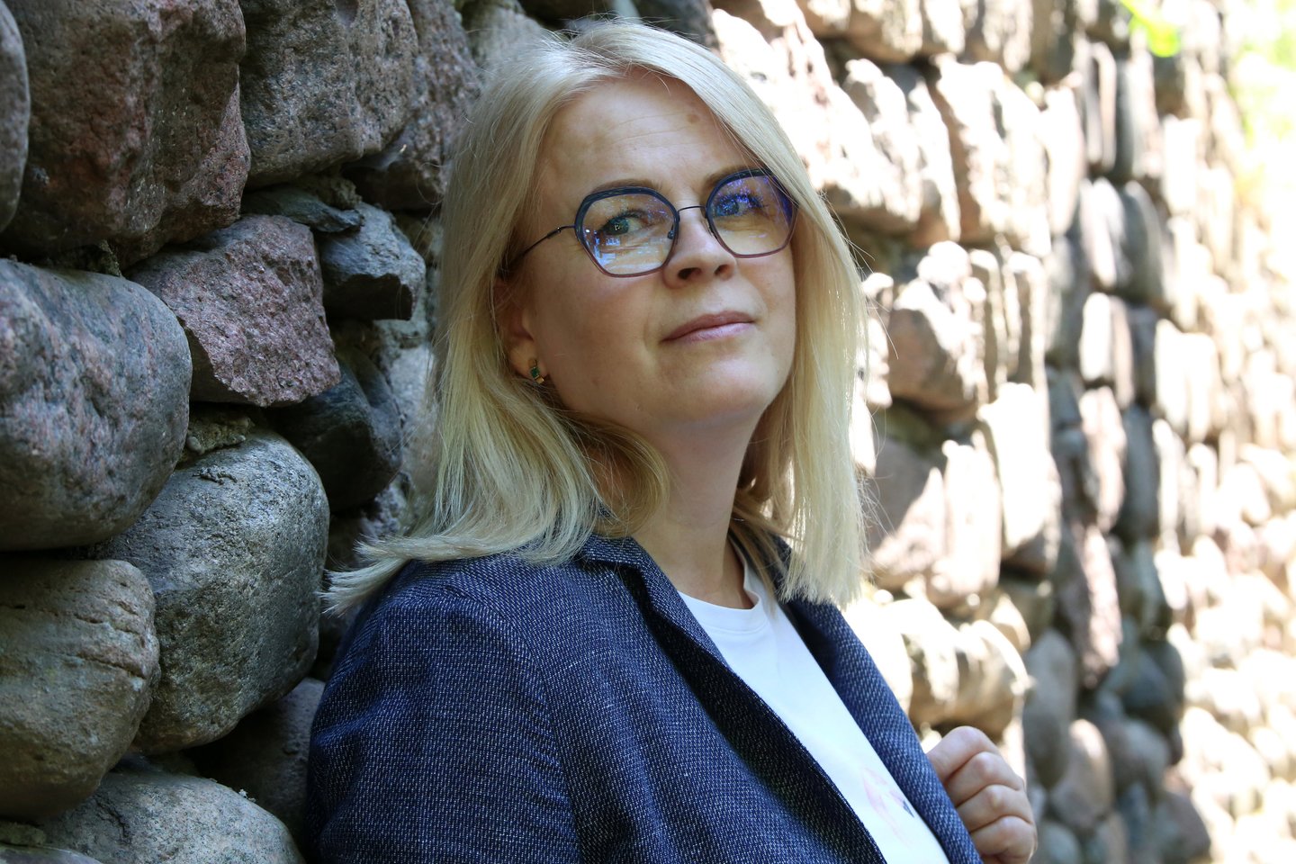 Baltarusė E.Aleknienė norėtų, kad Kaune būtų surengta fotografijų paroda, pasakojanti apie jos tautiečių kovą.<br>M.Patašiaus nuotr.