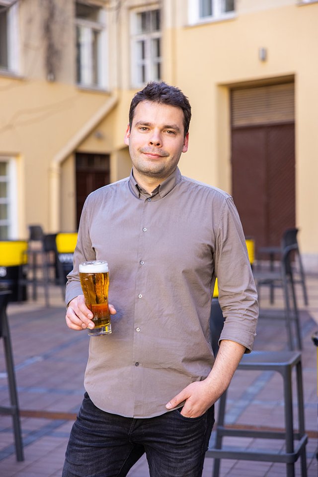 Įmonės „Švyturys-Utenos alus“ rinkodaros vadovas Andrius Bagdzevičius.<br>tasfotografas.lt nuotr.
