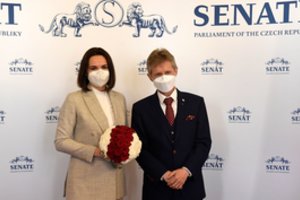 Prorusiškas Čekijos lyderis išreiškė palaikymą baltarusių opozicionierei S. Cichanouskajai