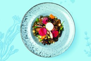 Lengvos ir gardžios burokėlių salotos su baklažanais pagal D. Praspaliausko receptą