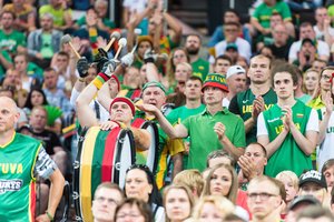 Olimpinės atrankos metu veiksiančioje sirgalių zonoje – krepšinio pramogos šalia „Žalgirio“ arenos