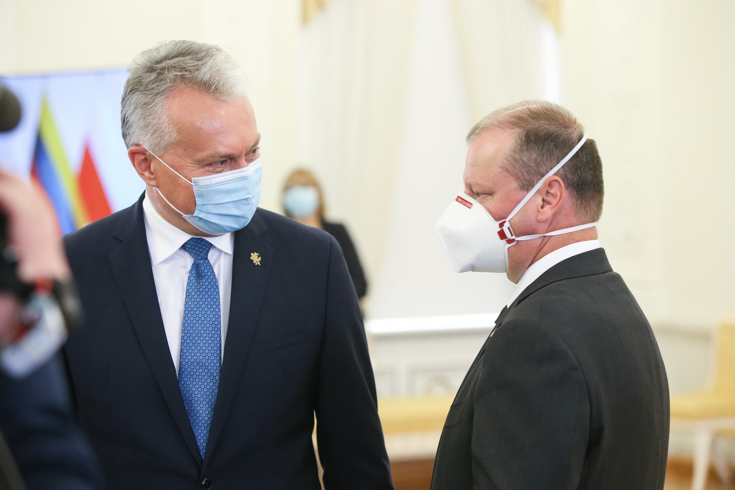 Saulius Skvernelis ir Gitanas Nausėda.<br>R.Danisevičiaus nuotr.