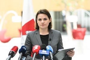 S. Cichanouskaja ragina Jungtinės Karalystės įstatymų leidėjus didinti spaudimą Minsko režimui