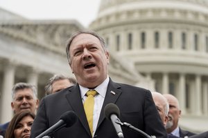 M. Pompeo: J. Bidenas parodė silpnumą, atsisakęs spaudos konferencijos su V. Putinu