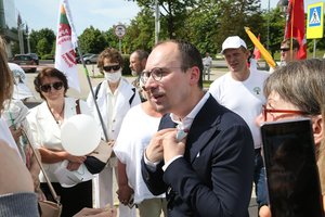 Vilniuje susibūrusiems mitinguotojams – trys administracinės teisenos: policija atkreipė dėmesį ir į į M. Maldeikio įžeidinėjimus