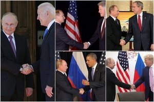 D. Trumpas: iš viršūnių susitikimo Ženevoje išlošė Rusija, o ne JAV