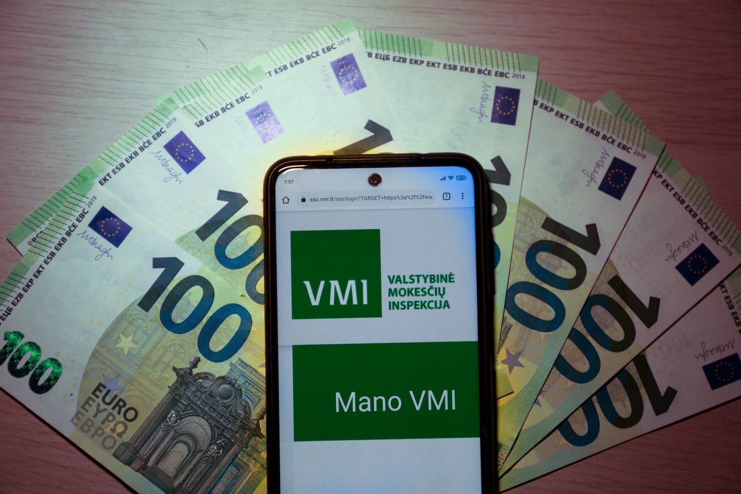 VMI beveik 4 metus savo stalčiuose pralaikė vykdomąjį raštą apie įmonės „Deko Group“ direktoriui skirtą 14 eurų baudą, o kai skola išaugo iki 19 500 eurų, perdavė dokumentus antstoliams.<br>G.Bitvinsko nuotr.