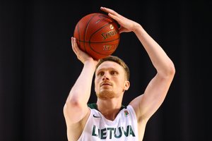 Prieš pirmąsias kontrolines rungtynes M. Grigonis prabilo ir apie pasiruošimą, ir apie džiugią žinią šeimoje