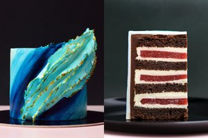 Šokoladinis tortas su baltojo šokolado, maskarponės kremu bei braškėmis: abejingų jam neliks