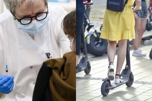 Marijampolėje skiepijimo apimtys sumenko: nelabai gundo net elektrinis paspirtukas