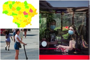 Liko tik 3 raudonosios COVID-19 savivaldybės