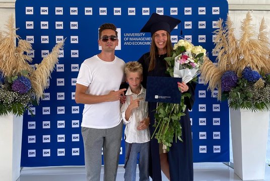 V. Grikšaitė-Česnauskienė baigė magistrantūros studijas: „Labai jaudinausi“