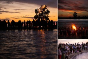 Šventojoje – įspūdinga Joninių šventė: kurortą nuklojo mugės, prie laužo susirinko tūkstančiai žmonių