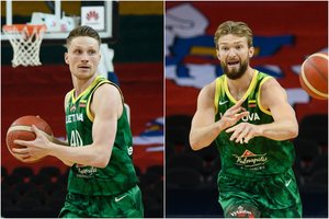 Lietuvos krepšinio rinktinėje mače su Dominika nežais du pagrindiniai ekipos žaidėjai