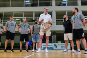 Devyniolikmečių krepšinio rinktinė išlydėta į pasaulio čempionatą Latvijoje