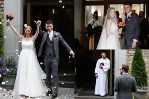 Politologas Linas Kojala vedė savo išrinktąją medikę Ievą Radzevičiūtę