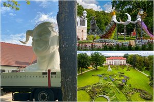 Pakruojo dvare iš gėlių – milžiniškos skulptūros, pilis ir net nuodinga paunksmė