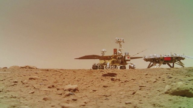 Pamatykite: Kinija paskelbė Marse esančio roverio vaizdo įrašus