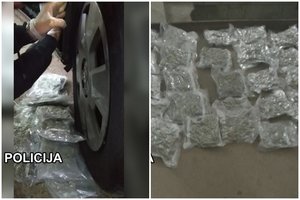 Klaipėdos pareigūnai smogė kvaišalų kontrabandininkams: sulaikyta moteris su 11 kg kanapių