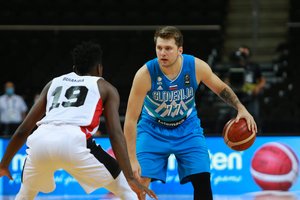 L. Dončičiaus šou Kaune: tikrino lankų tvirtumą, perdavimus dalino tarsi saldainius, o Slovėnija nušlavė Angolą