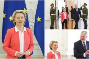 EK vadovė Ursula von der Leyen atvyko į Lietuvą