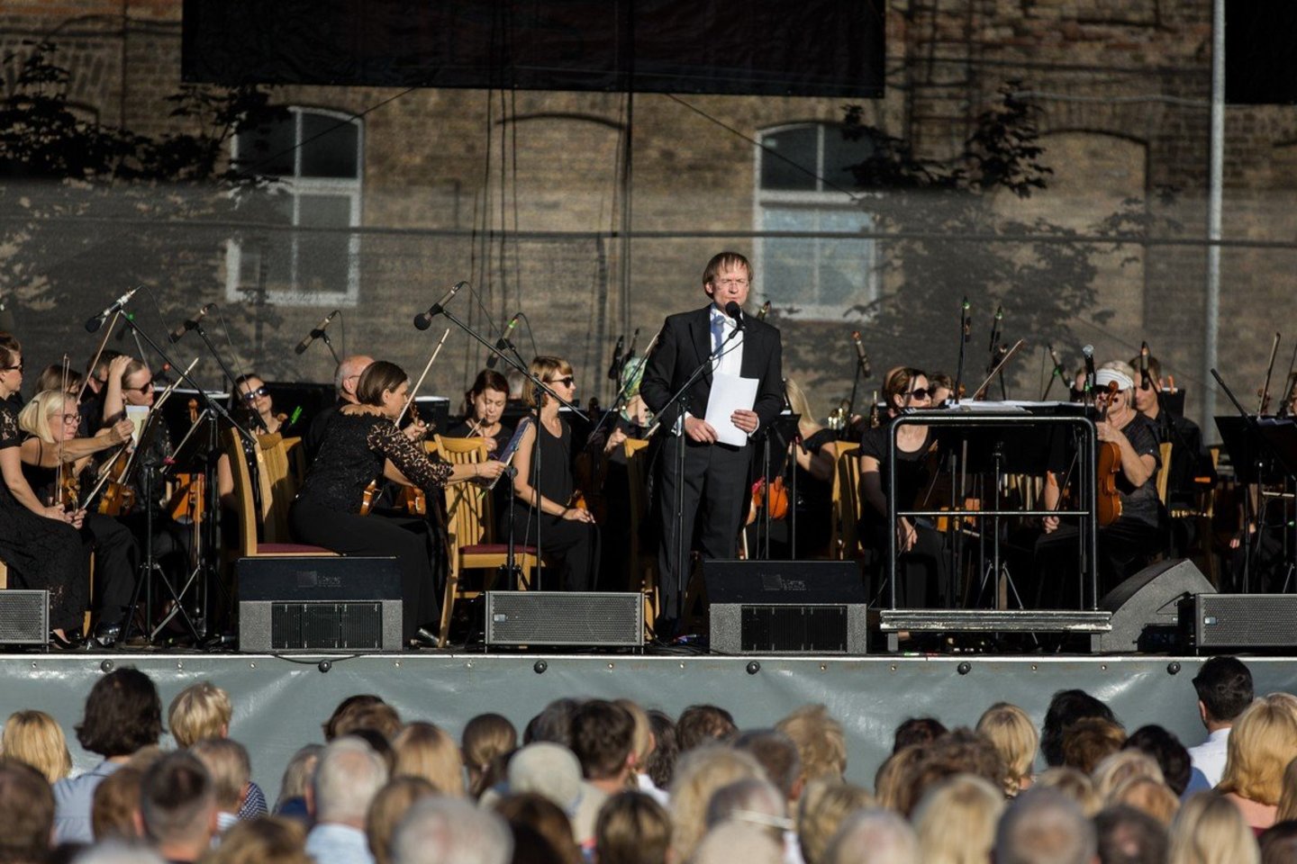 Chaimo Frenkelio vilos vasaros festivalio Šiauliuose meno vadovas – maestro R.Šervenikas.<br> E.Tamošiūno nuotr.