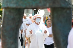 „Šeimų maršas“ primena „Drąsos kelią“? V. Čmilytė-Nielsen paaiškino, kodėl nesikalbėjo su marširuotojais