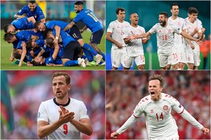 Didysis „Euro 2020“ ketvertas: žvilgsnis į praeitį ir įdomiausius pusfinalio porų skaičius