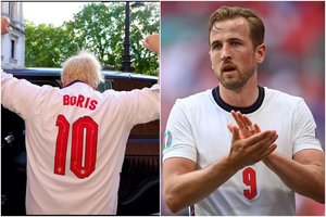 Istorinė Anglijos futbolininkų pergalė nepraslydo pro premjero B. Johnsono akis: pasiuntė žinutę rinktinei