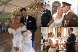 Slapta už krepšininko D. Domarko ištekėjusi E. Straleckaitė: „Medaus mėnuo bus labai trumpas“