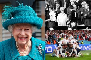 Istorinį įvykį prisiminusi karalienė Elizabeth II kreipėsi į Anglijos futbolininkus