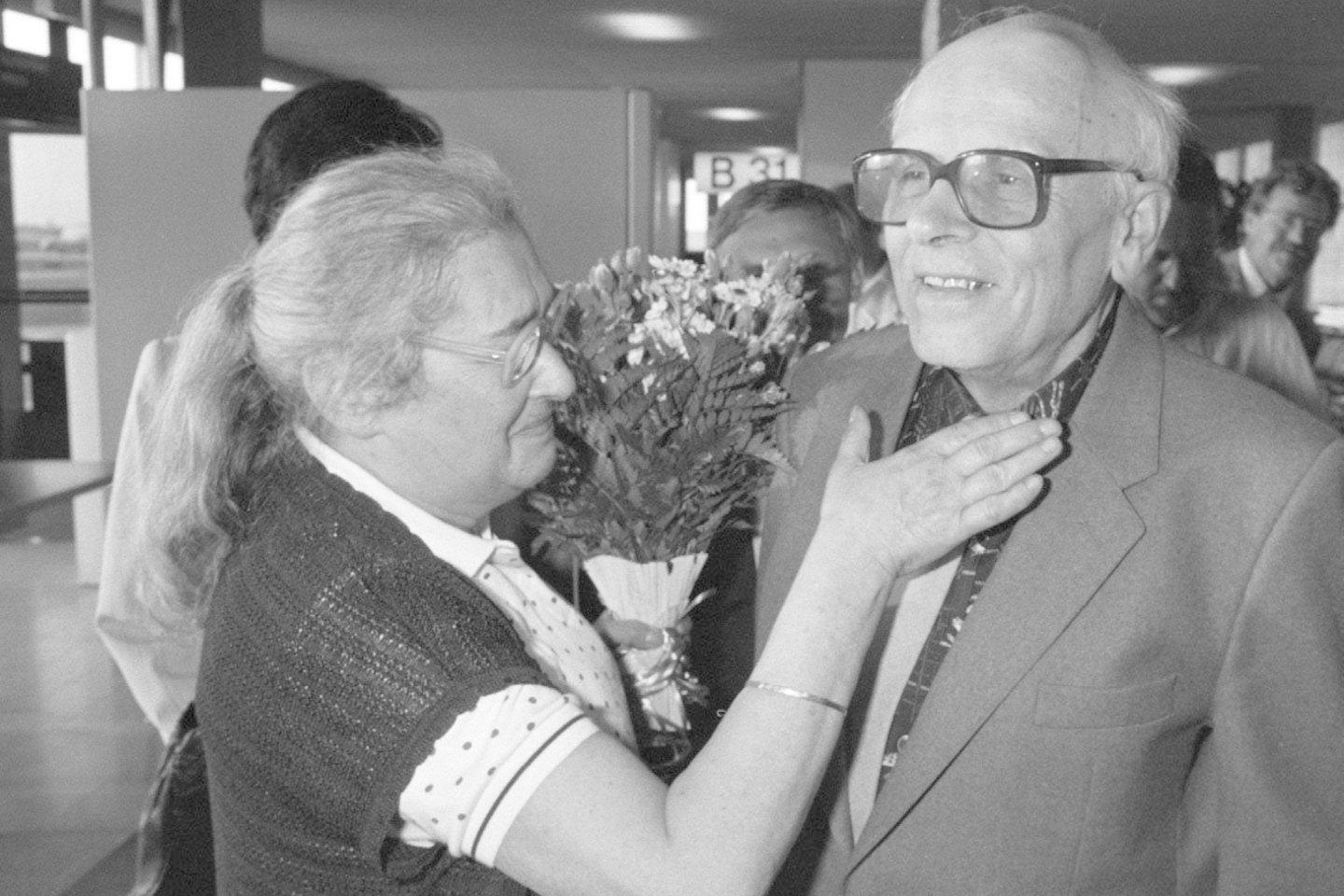 Garsioji sovietų disidentų pora – A. Sacharovas ir J. Boner. 1989 m.
