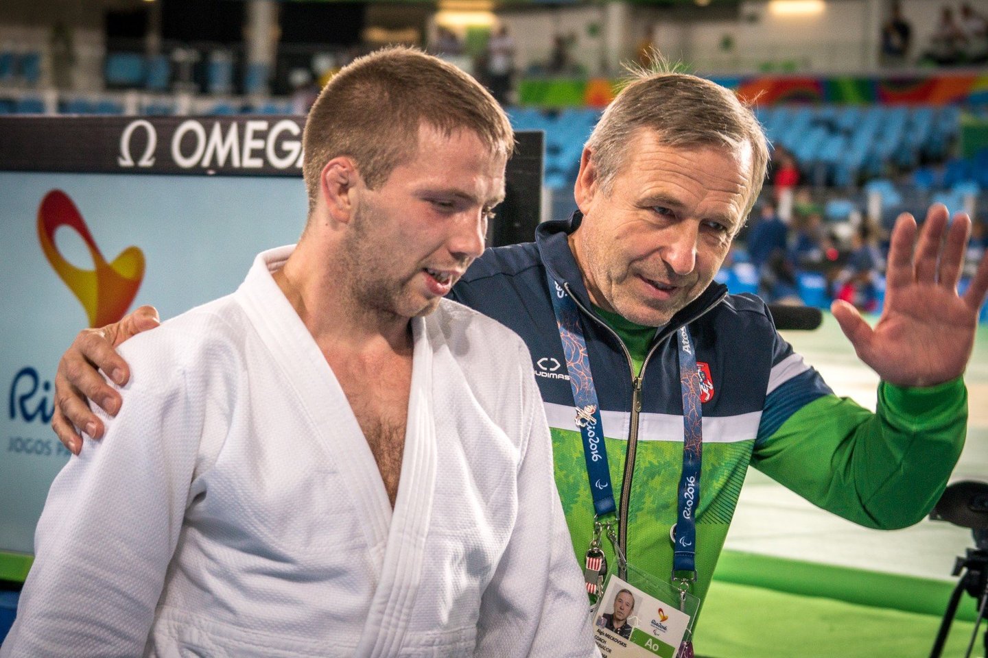 Osvaldas Bareikis ir Algis Mečkovskis