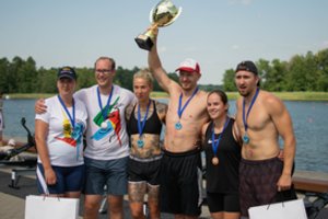 Olimpiečių irkluotojų poros neįprastą iššūkį laimėjo irklavimo naujokai