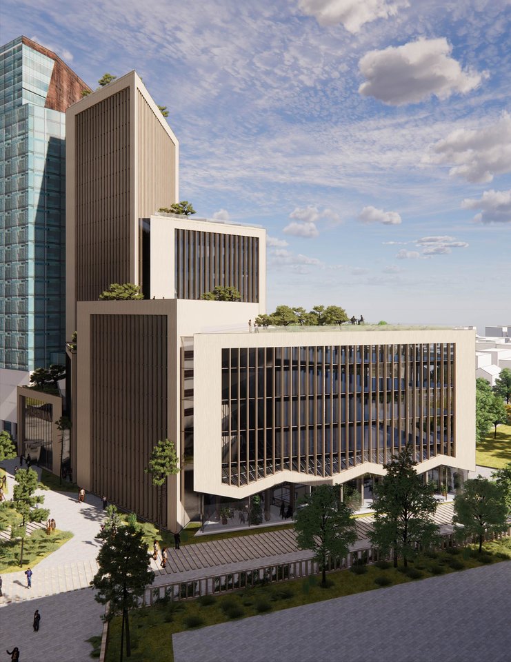 Verslo komplekso „3 Burės“ valdytojų „Eastnine Lithuania“ paskelbtame tarptautiniame atvirame architektūriniame konkurse, skirtame verslo centro plėtros galimybėms įvertinti, buvo gauti du pasiūlymai.<br>Vizual.