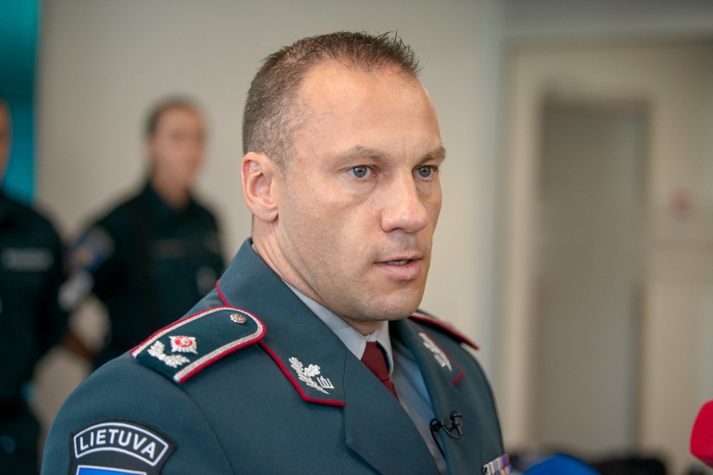 Naujos policijos, pareigūnų uniformos, policija, uniforma, Linas Pernavas<br>J.Stacevičiaus nuotr.