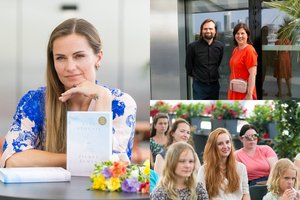 Jurgos Šeduikytės gerbėjai nepabūgo karščio: atlikėja knygą pristatė ant viešbučio stogo
