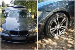 Kvapą gniaužiančios gaudynės tęsėsi 60 km: 200 km/val.  skriejęs BMW sustabdytas tik pradūrus padangas
