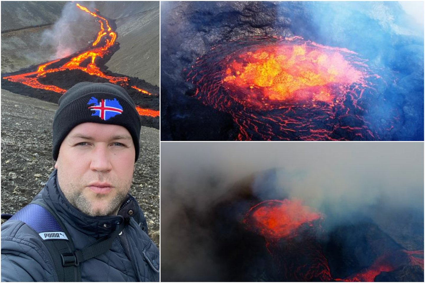 Ugnikalnis Islandijoje aktyvus net praėjus 122 dienoms po išsiveržimo.<br>Lrytas.lt koliažas