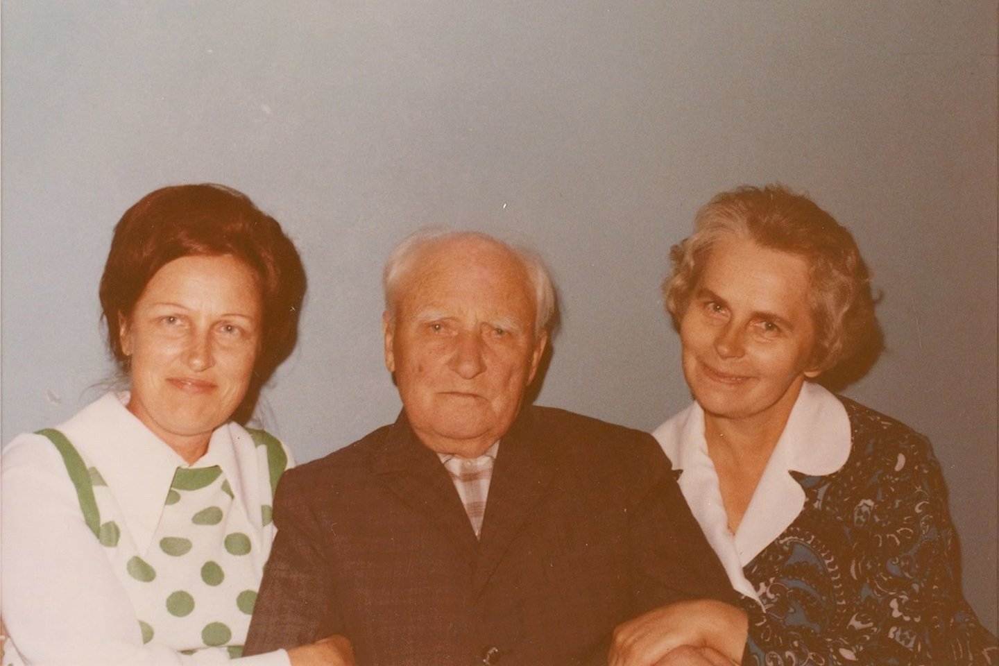 Dalia (Galaunytė) Augunas, Paulius ir Kazimiera Galaunės. 1973 m.<br>Muziejaus archyvo nuotr.