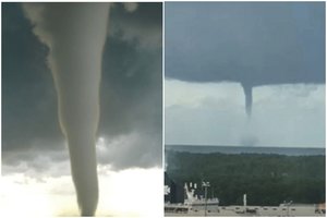 Klaipėdoje užfiksuotas pavojingas ir įspūdingas gamtos reiškinys