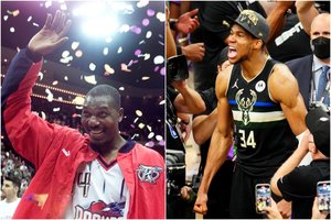 Nigerijoje gimusi NBA legenda džiaugėsi G. Antetokounmpo triumfu: „Mes esame kilę iš tos pačios genties“