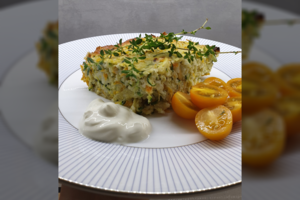 Lengvai paruošiamas ryžių ir cukinijų apkepas, kuriuo pasisotins visa šeima