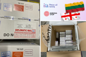 Lietuva dovanoja Gruzijai 15 tūkst. „AstraZeneca“ vakcinos dozių