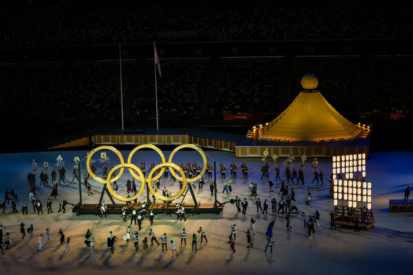 Tokijo olimpiados atidarymo ceremonija.<br>Vytauto Dranginio (LTOK) nuotr. 