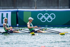 Po reabilitacijos į žaidynių pusfinalį patekę S. Ritteris ir A. Adomavičius klaidų neištaisė – varžysis B finale