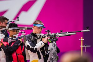 Tokijo karštį nežmonišku vadinęs šaulys K. Girulis džiaugėsi pasiekimu: „Nepasakysi, kad susimoviau“