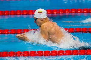 Puikiai atrankos plaukimą pradėjęs A. Šidlauskas išplaukė į pusfinalį